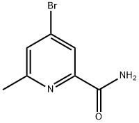 4-Bromo-6-methylpyridine-2-carboxamide 结构式