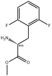 METHYL (2R)-2-AMINO-3-(2,6-DIFLUOROPHENYL)PROPANOATE 结构式