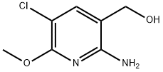 (2-AMINO-5-CHLORO-6-METHOXYPYRIDIN-3-YL)METHANOL 结构式