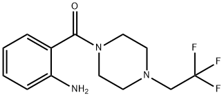 (2-氨基苯基)(4-(2,2,2-三氟乙基)哌嗪-1-基)甲酮 结构式