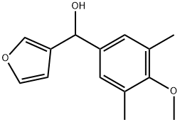 3,5-DIMETHYL-4-METHOXYPHENYL-(3-FURYL)METHANOL 结构式