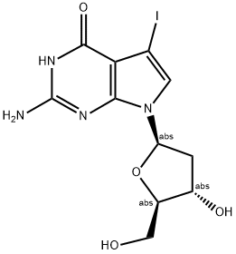 7-Deaza-7-碘-2'-脱氧鸟苷 结构式