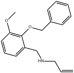 N-(2-(BENZYLOXY)-3-METHOXYBENZYL)PROP-2-EN-1-AMINE 结构式