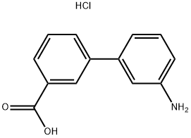 3'-Amino-biphenyl-3-carboxylic acid hydrochloride 结构式