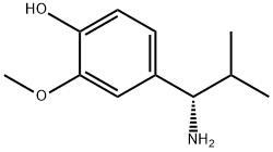 4-((1S)-1-AMINO-2-METHYLPROPYL)-2-METHOXYPHENOL 结构式