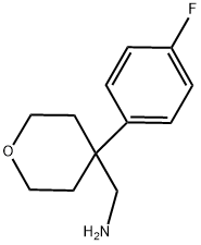 C-[4-(4-FLUORO-PHENYL)-TETRAHYDRO-PYRAN-4-YL]-METHYLAMINE 结构式