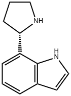 7-((2S)吡咯烷-2-基)吲哚 结构式