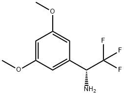 (1R)-1-(3,5-DIMETHOXYPHENYL)-2,2,2-TRIFLUOROETHYLAMINE 结构式