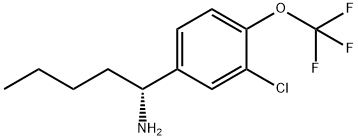 (1R)-1-[3-CHLORO-4-(TRIFLUOROMETHOXY)PHENYL]PENTYLAMINE 结构式