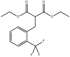 DIETHYL (2-TRIFLUOROMETHYLBENZYL)MALONATE 结构式