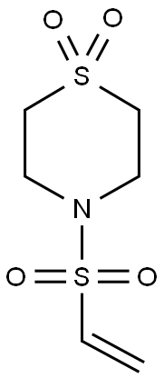 4-(VINYLSULFO)-THIOMORPHOLINE-1,1-DIOXIDE 结构式