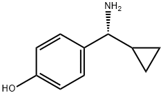 4-((1R)AMINOCYCLOPROPYLMETHYL)PHENOL 结构式