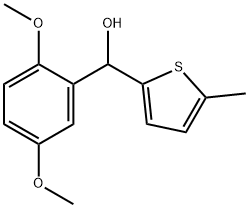 2,5-DIMETHOXYPHENYL-(5-METHYL-2-THIENYL)METHANOL 结构式