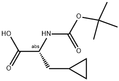 BOC-D-ALA(3-CYCLOPROPYL) 结构式