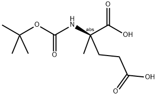 BOC-ALPHA-METHYL-D-GLU 结构式