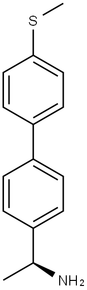 (1S)-1-[4-(4-METHYLTHIOPHENYL)PHENYL]ETHYLAMINE 结构式