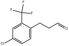 3-(4-CHLORO-2-TRIFLUOROMETHYL-PHENYL)-PROPIONALDEHYDE 结构式