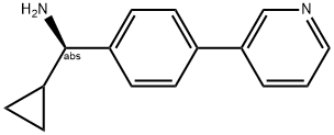 (1R)CYCLOPROPYL(4-(3-PYRIDYL)PHENYL)METHYLAMINE 结构式