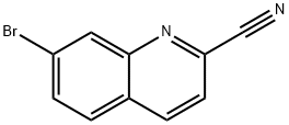 7-BROMOQUINOLINE-2-CARBONITRILE 结构式