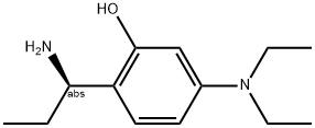 2-((1R)-1-AMINOPROPYL)-5-(DIETHYLAMINO)PHENOL 结构式