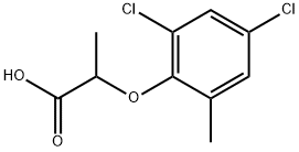 2-(4,6-DICHLORO-2-METHYL-PHENOXY)-PROPIONIC ACID 结构式