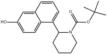 1-BOC-2-(6-HYDROXY-NAPHTHALEN-1-YL)-PIPERIDINE 结构式