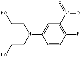 4-氟-3-硝基-N,N-二乙醇苯胺 结构式