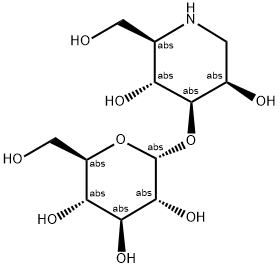 A-D-GLC(1-3)-1-DEOXYMANNOJIRIMYCIN 结构式