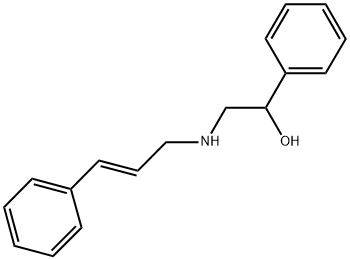 1-PHENYL-2-([(2E)-3-PHENYLPROP-2-ENYL]AMINO)ETHANOL 结构式