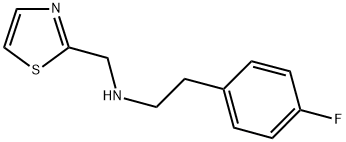[2-(4-FLUORO-PHENYL)-ETHYL]-THIAZOL-2-YLMETHYL-AMINE 结构式
