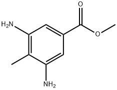 3,5-二氨基-4-甲基苯甲酸甲酯 结构式