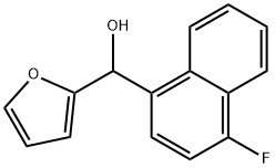 4-FLUORO-1-NAPHTHYL-(2-FURYL)METHANOL 结构式