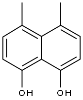 1,8-DIMETHYLNAPHTHALENEDIOL 结构式