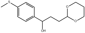 3-[2-(1,3-DIOXANYL)]-1-(4-METHYLTHIOPHENYL)-1-PROPANOL 结构式