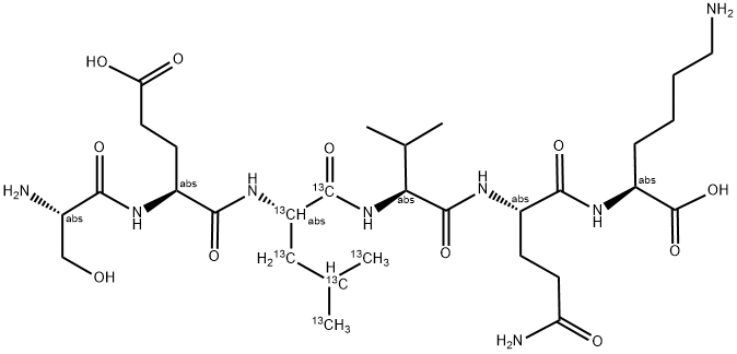 26S PROTEASOME SUBUNIT FRAGMENT ( C13-LEU) 结构式