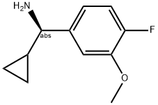 (1R)CYCLOPROPYL(4-FLUORO-3-METHOXYPHENYL)METHYLAMINE 结构式