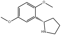 (S)-2-(2,5-二甲氧基苯基)吡咯烷 结构式