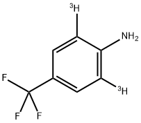 4-TRIFLUOROMETHYLANILINE, [2,6-3H]- 结构式