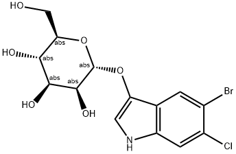 5-BROMO-6-CHLORO-3-INDOLYL ALPHA-D-MANNOPYRANOSIDE 结构式