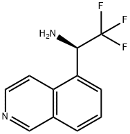 (1R)-2,2,2-TRIFLUORO-1-(5-ISOQUINOLYL)ETHYLAMINE 结构式