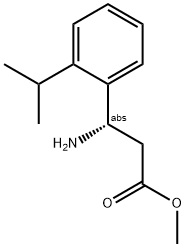 METHYL (3S)-3-AMINO-3-[2-(METHYLETHYL)PHENYL]PROPANOATE 结构式