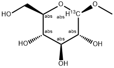 METHYL BETA-D-[1-13C]GLUCOPYRANOSIDE 结构式