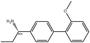 (1S)-1-[4-(2-Methoxyphenyl)phenyl]propylamine 结构式