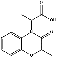 2-(2-甲基-3-氧代-2,3-二氢-4H-1,4-苯并恶嗪-4-基)丙酸 结构式