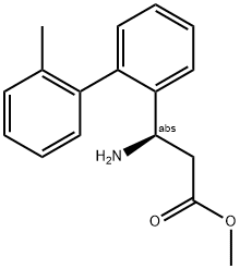 METHYL (3R)-3-AMINO-3-[2-(2-METHYLPHENYL)PHENYL]PROPANOATE 结构式