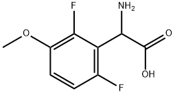 Amino-(2,6-difluoro-3-methoxy-phenyl)-acetic acid 结构式