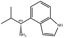 (1R)-1-INDOL-4-YL-2-METHYLPROPYLAMINE 结构式