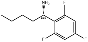 (1S)-1-(2,4,6-TRIFLUOROPHENYL)PENTYLAMINE 结构式