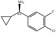 (R)-(4-氯-3-氟苯基)(环丙基)甲胺 结构式