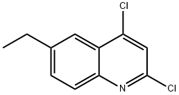 2,4-二氯-6-乙基喹啉 结构式